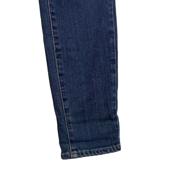 Paige Hoxton Ankle High Rise Cropped Medium Blue Wash Jeans Stretch 27 - Picture 8 of 16